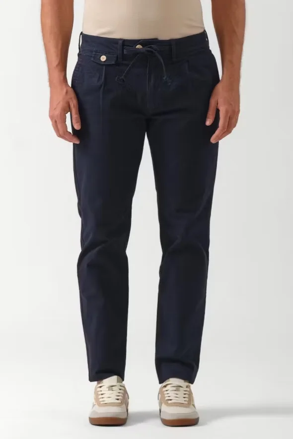 PRÉ-RESERVA Calça Chino Cordão La Garrocha Marinho  | definne