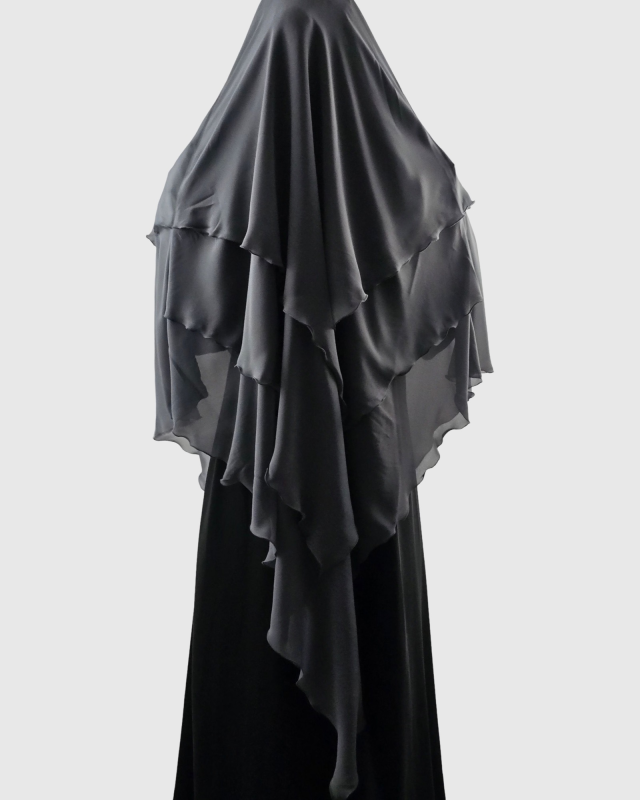 KHIMAR 3 VOILES GRIS | AMCOSMETIK