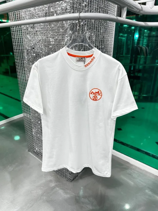 Hermes T-Shirt White  | MASSIMOLUXURYOUTLET