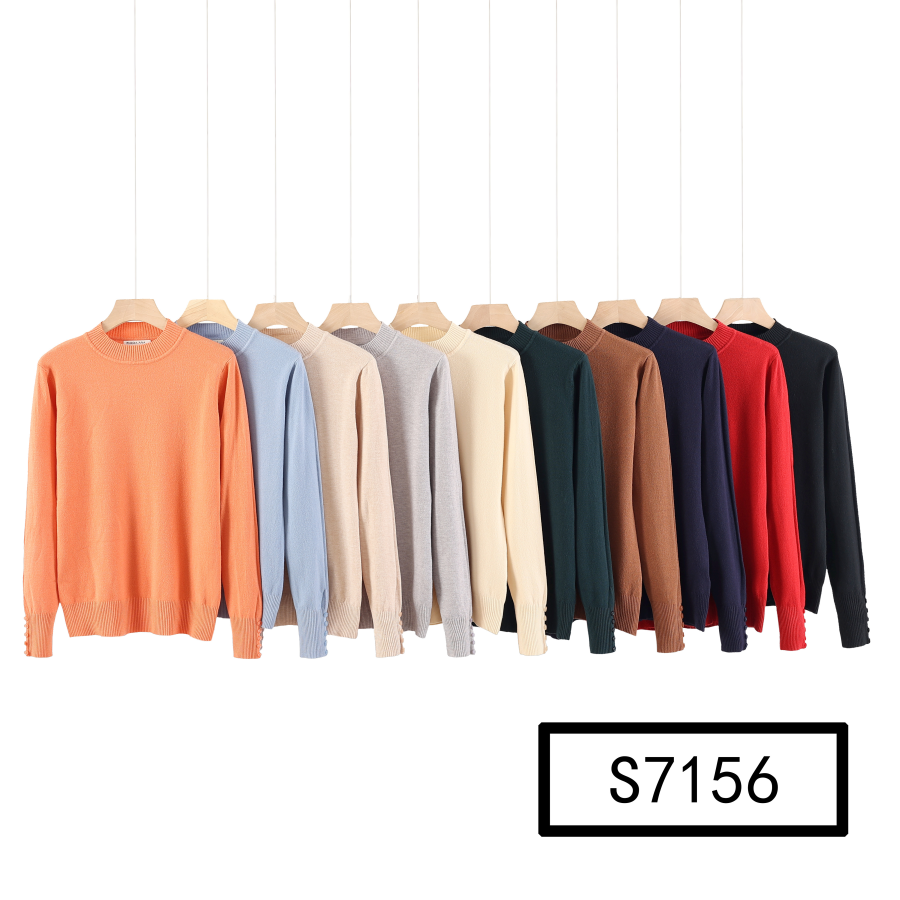 Camisola Malha Basica com Botões no Punho Moda Ana | Sublime Moda Feminina