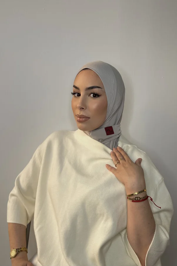 Hijab WM instantaneo Gris perla | WASIRA