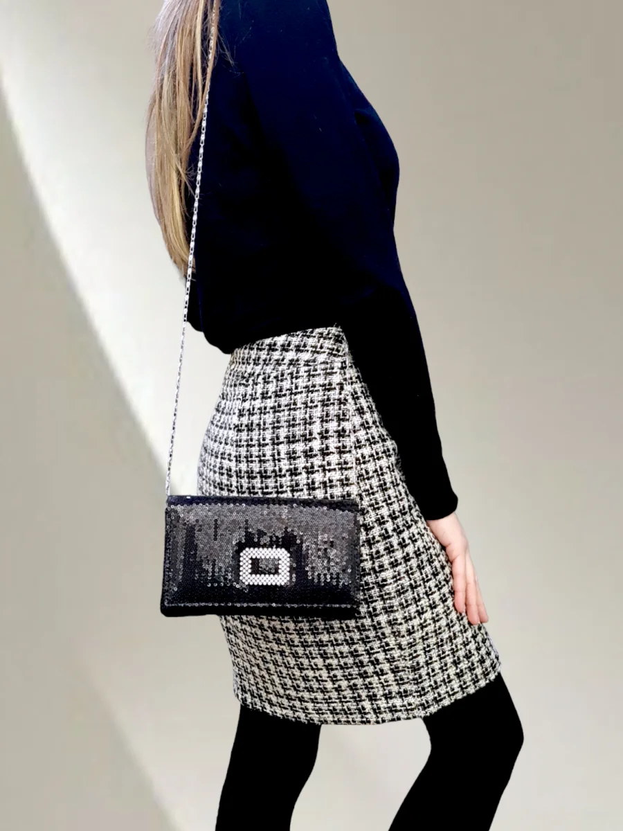Lisa Noir Pailleté | Sac'ré