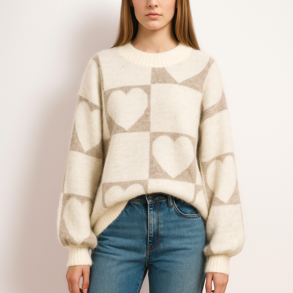 Truin Beige Harten  | PONTE BONITA 