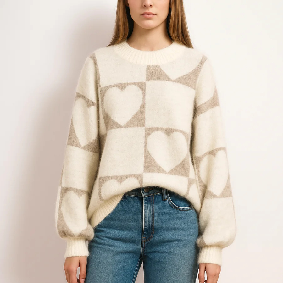 Truin Beige Harten  | PONTE BONITA 