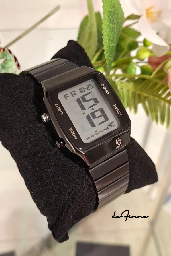 Relógio digital Black Metal Edition GG Lux | Definne