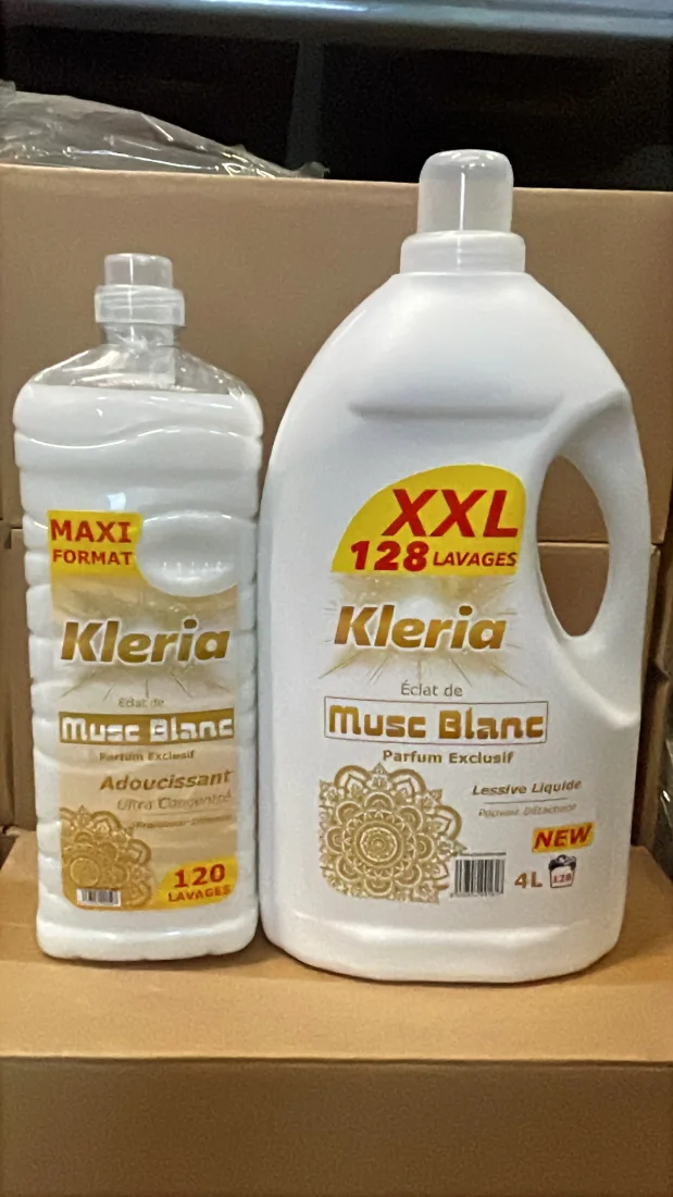 Lot lessive et adoucissant musc blanc | Miniprix