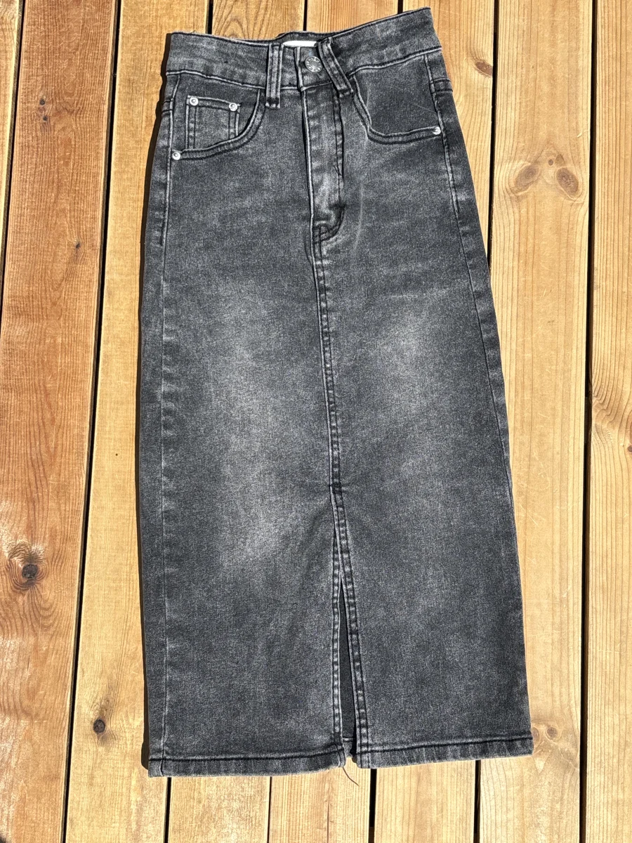 Jupe en jeans gris  | Lena in Love 