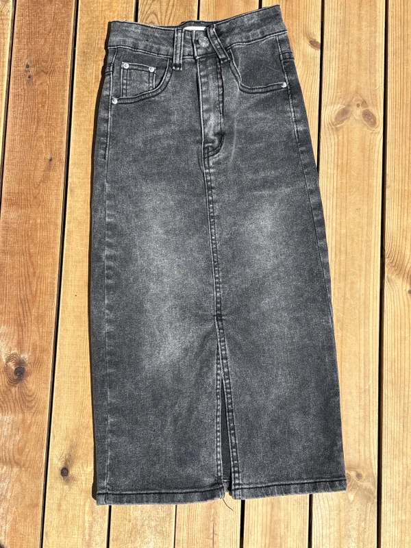 Jupe en jeans gris  | Lena in Love 
