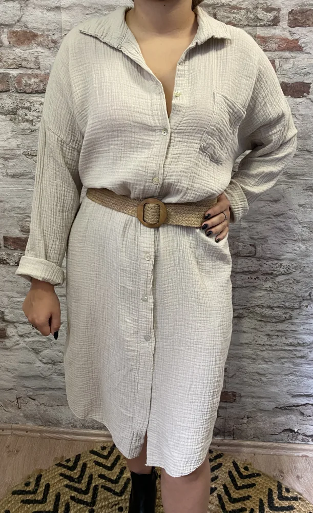 Robe avec ceinture  | Jus de coco 