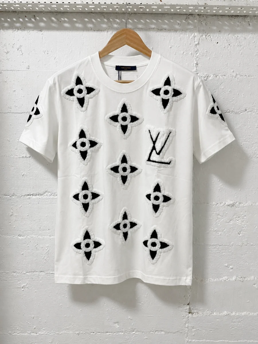 Louis Vuitton T-Shirt White/LV Black | 