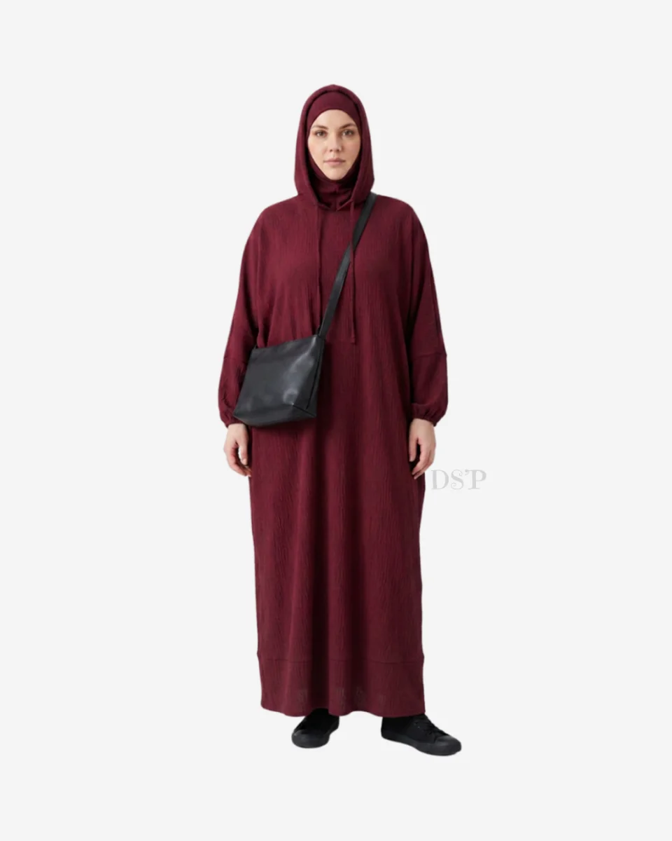 Abaya Papillon Sélia - Capuche + Cagoule | Dîna Shop'