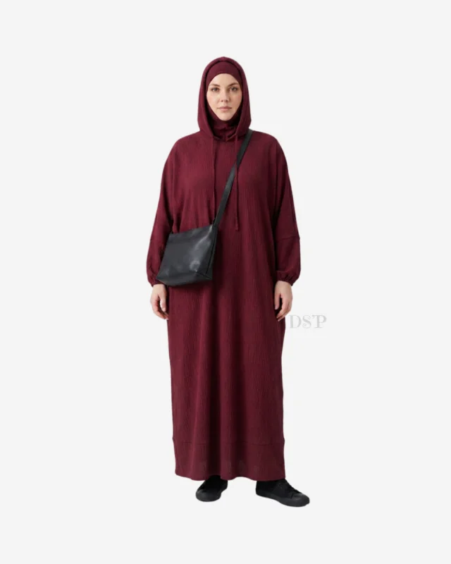Abaya Papillon Sélia - Capuche + Cagoule | Dîna Shop'
