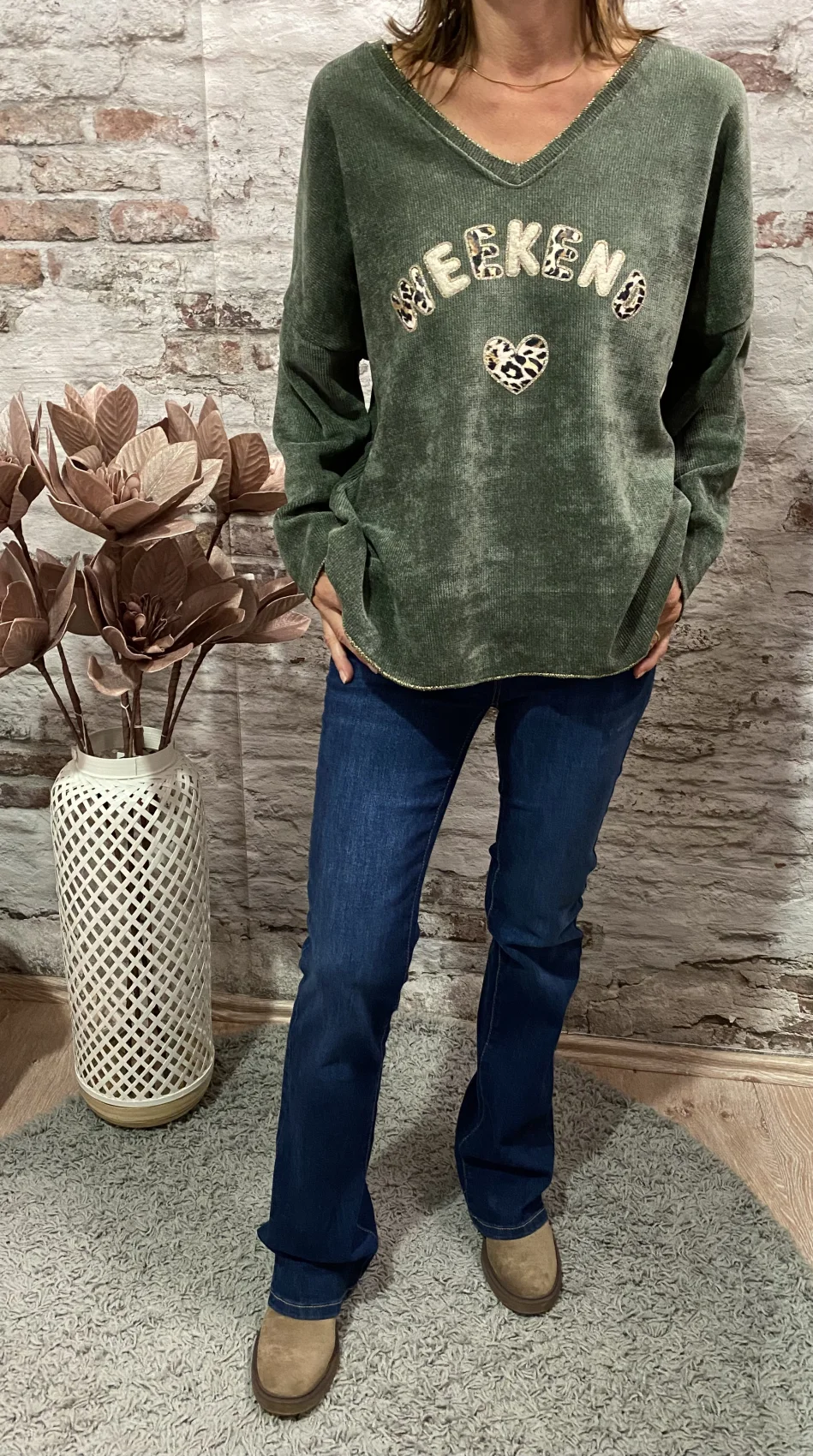 Pull week end sweat shirt velours | Jus de coco 