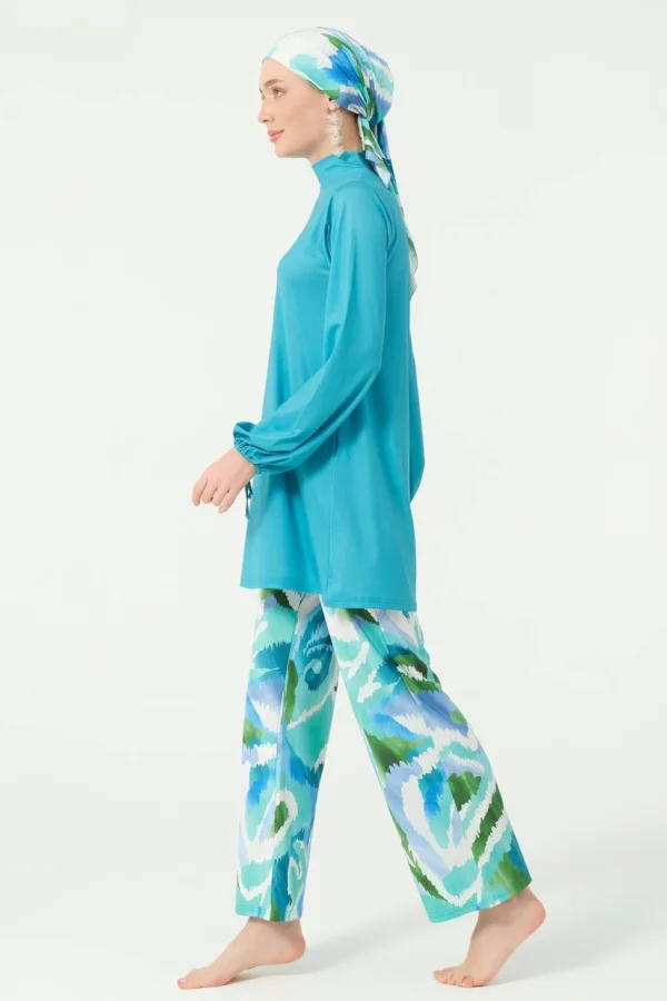 Burkini lycra turquoise | CasaZaz