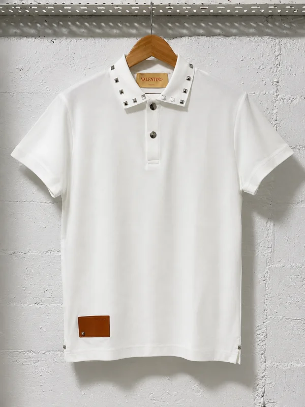 Valentino Polo Shirt Signature Rockstud White | 