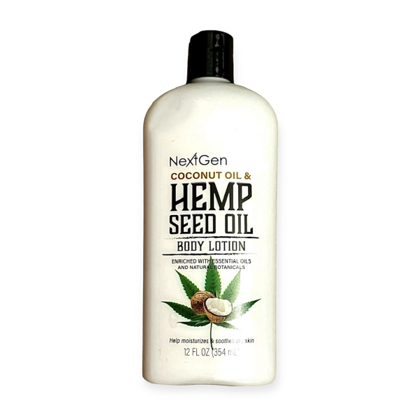 NextGen Coconut Hemp Seed Oil (body moisturizer) 12oz | Home & Kitchen Delights