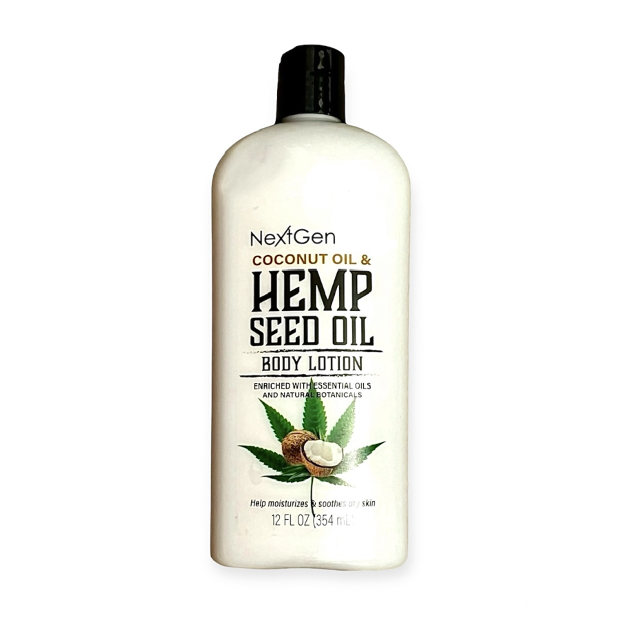 NextGen Coconut Hemp Seed Oil (body moisturizer) 12oz | Home & Kitchen Delights