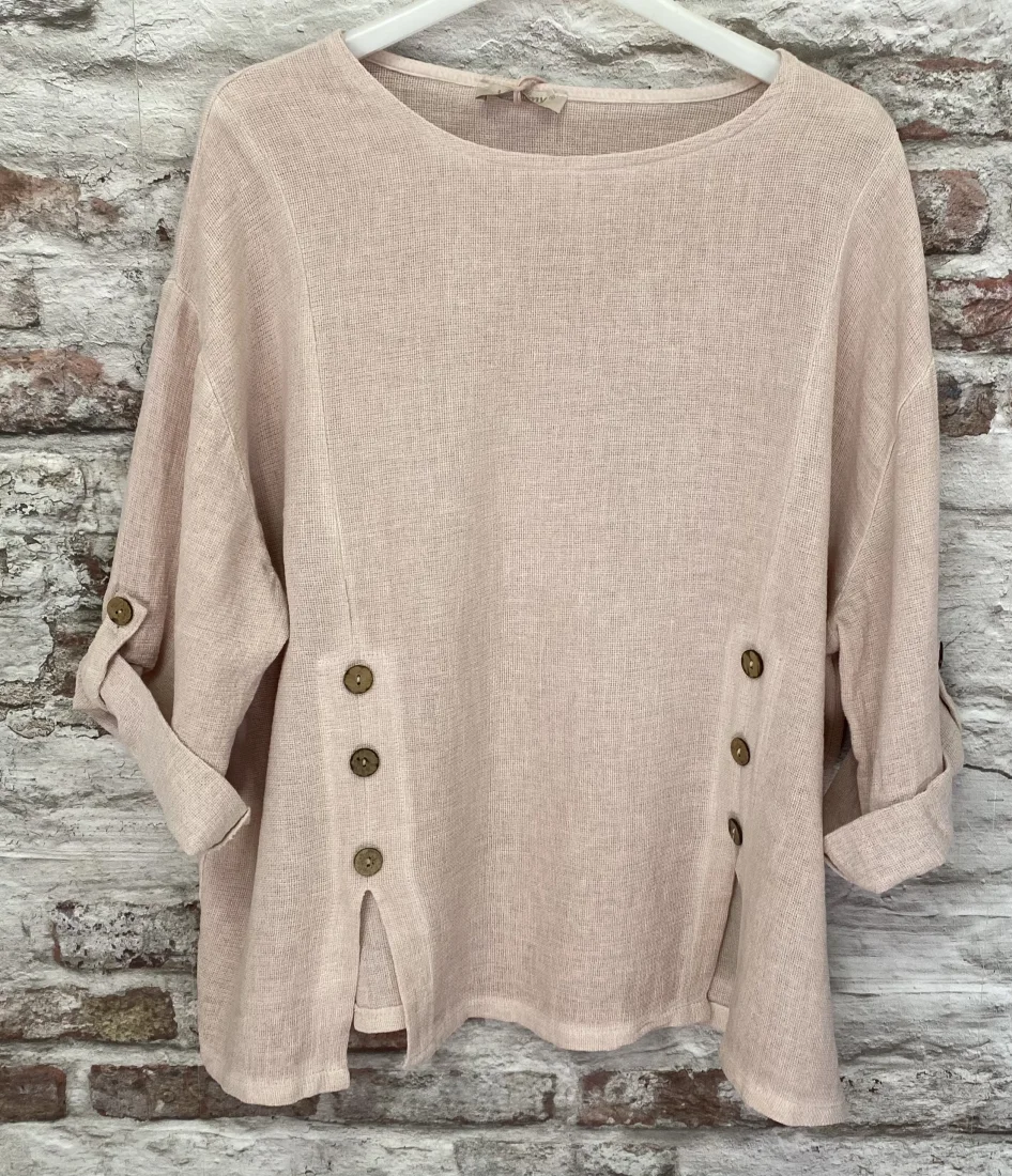 Top boutons lin | Jus de coco 