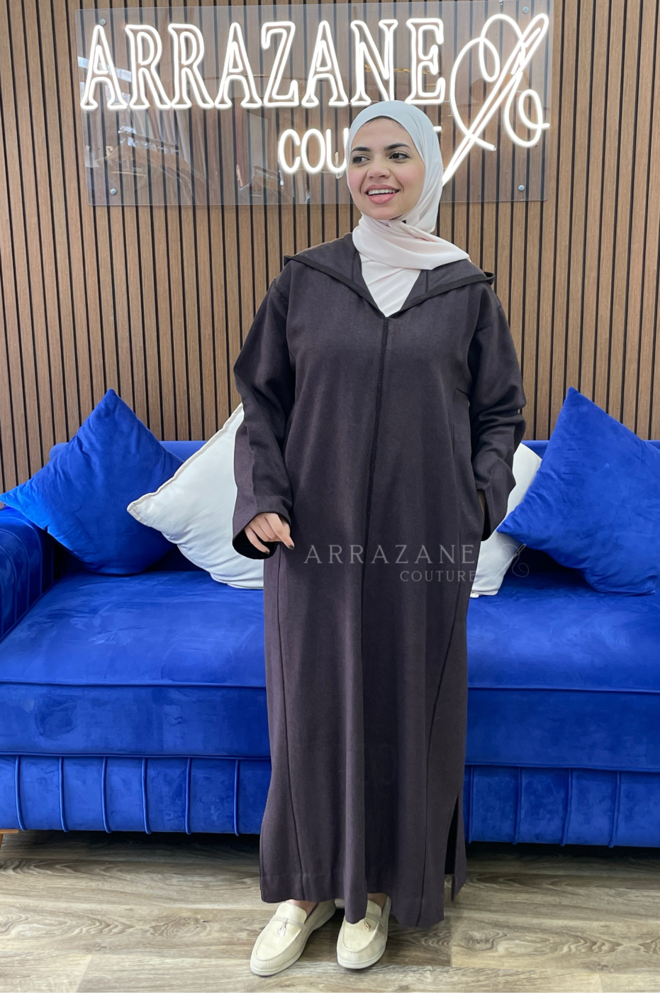Djellaba Cachemire Marron | CasaZaz