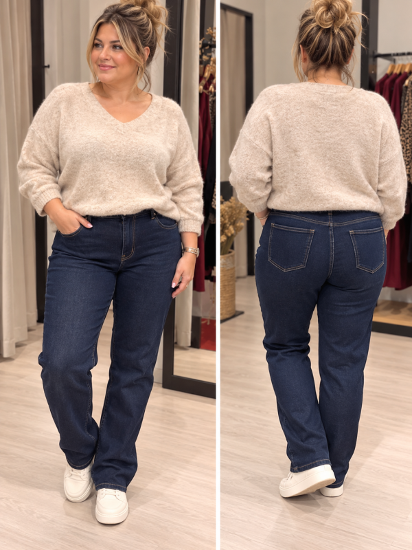 pantalon bleu foncé | Boutique Manon création