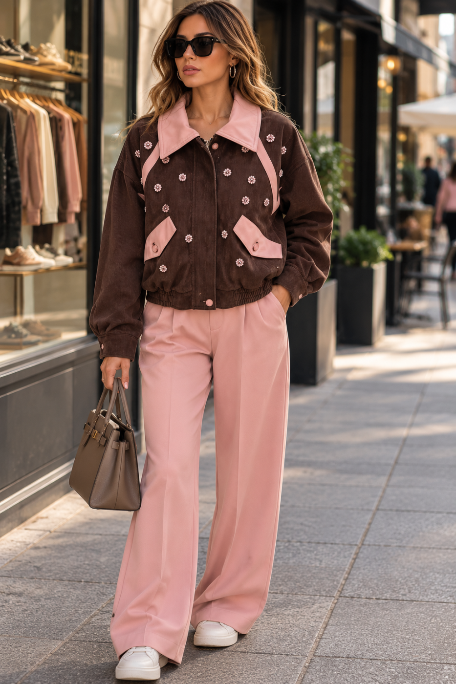 Chaqueta Blossom chocolate | Outfit Deluxe