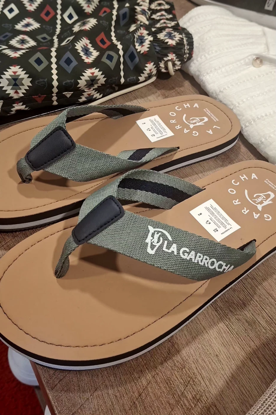 Chinelo de Praia La Garrocha Green Metal | Definne