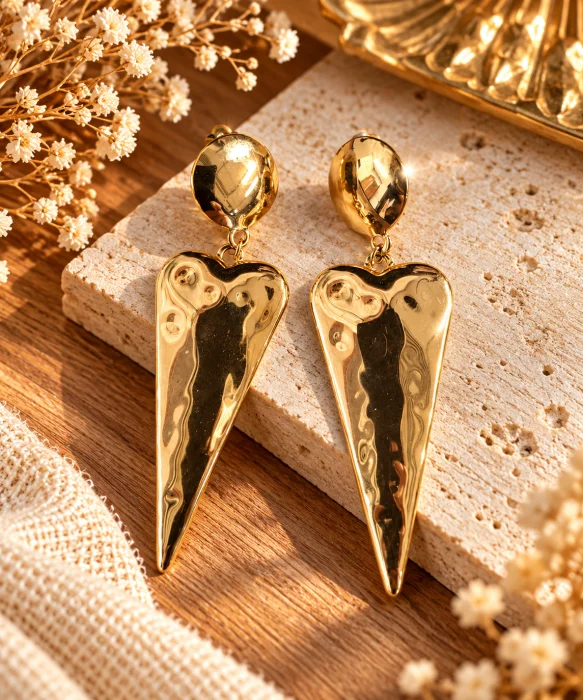 Boucles d’oreilles clips " love" | Les Chics Filles by Sab