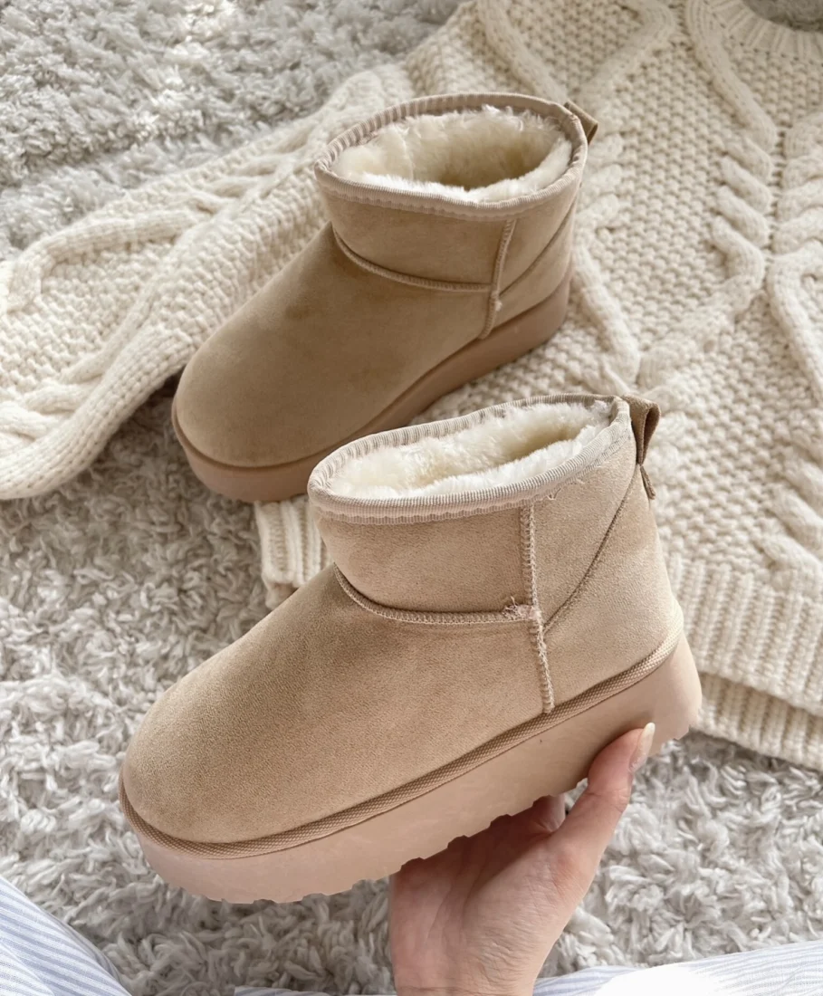 Boots beiges style UGG | Lena in Love 