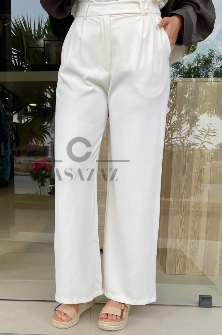 Pantalon ceinture chic | CasaZaz