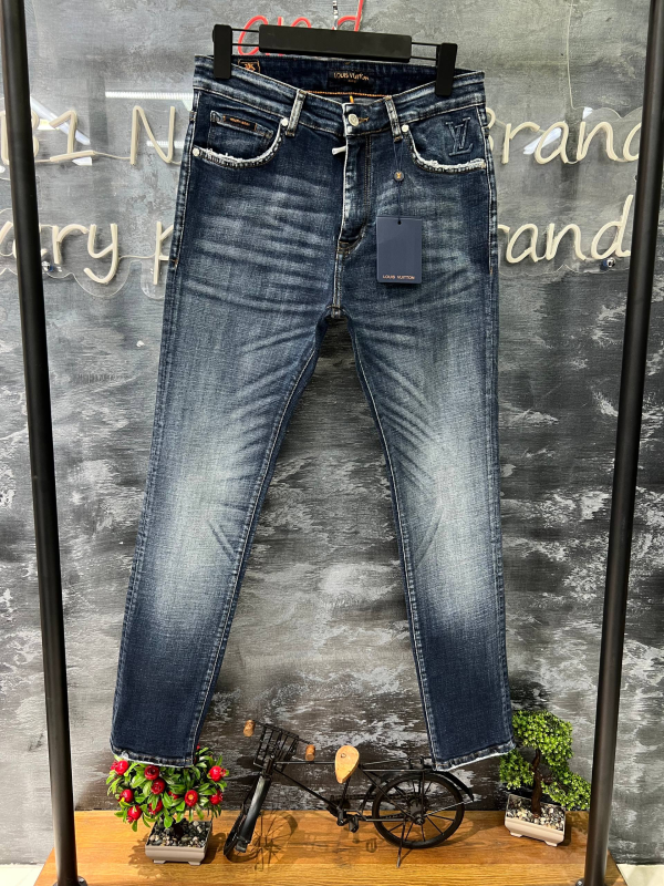 Louis Vuitton Denim Pants Dark Blue | 