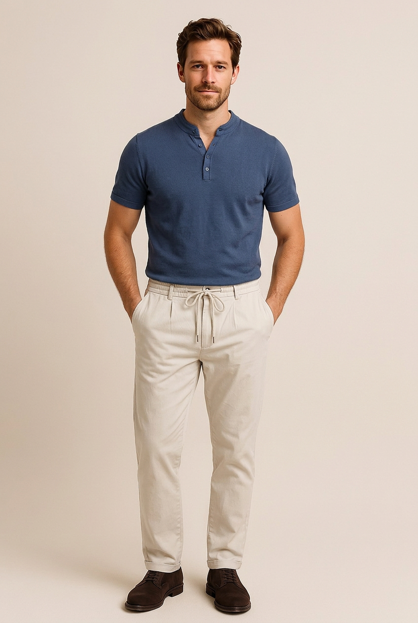 Pantaloni Uomo Primavera/Estate con Coulisse – Sabbia | GIMARK