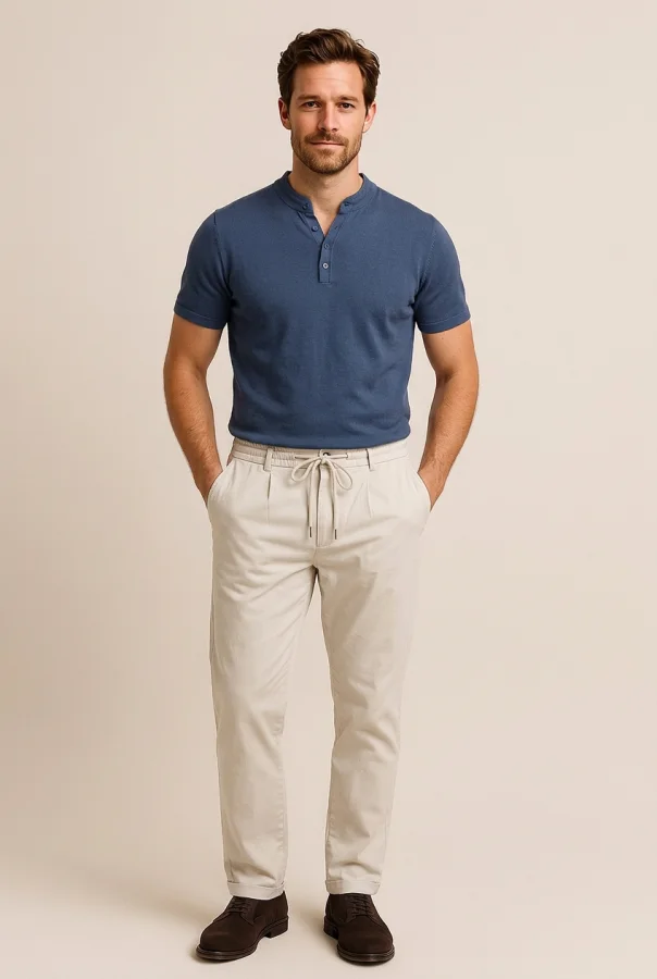 Pantaloni Uomo Primavera/Estate con Coulisse – Sabbia | GIMARK