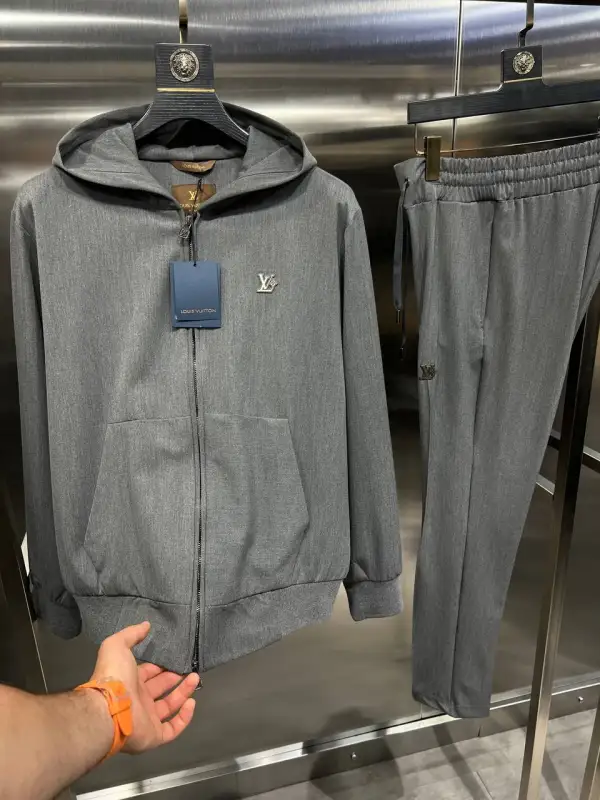 Louis Vuitton Tracksuit Monogram Grey | MASSIMOLUXURYOUTLET