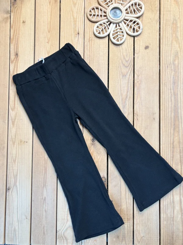 Pantalon flare en velours noir | Lena in Love 