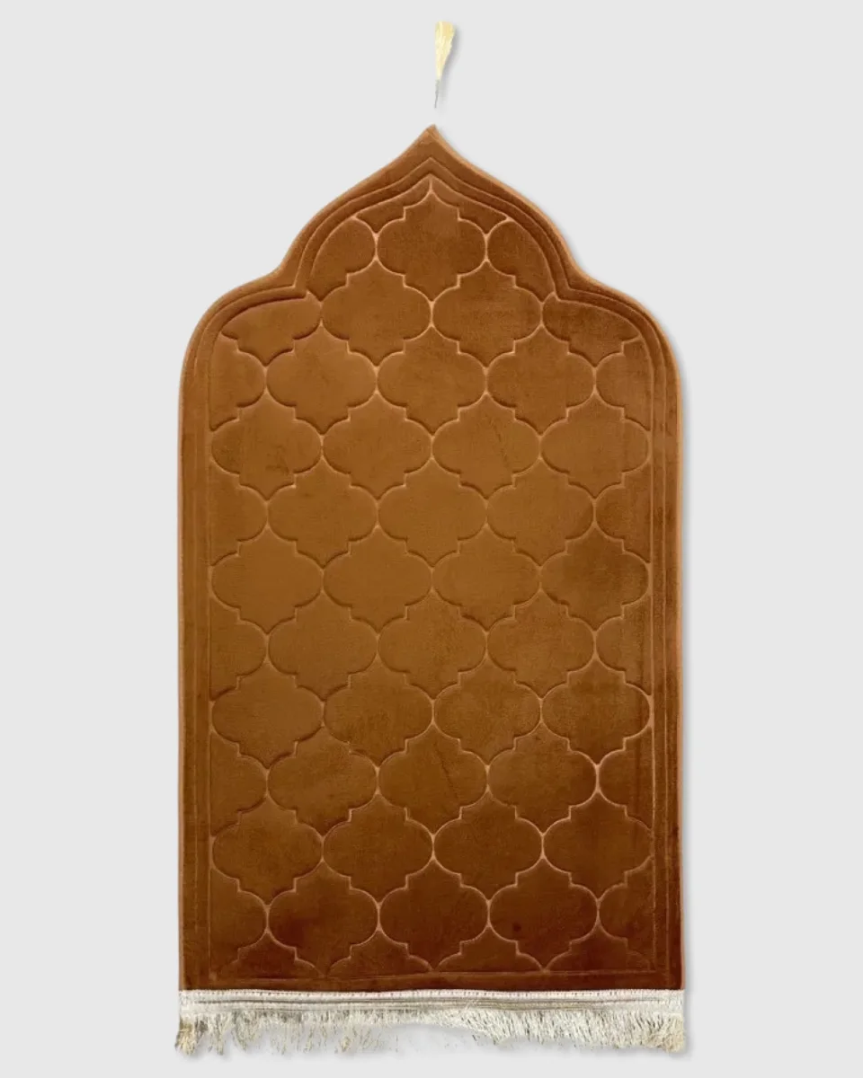 TAPIS DE PRIERE ORTHOPEDIQUE : UNTAPIS ULTRA CONFORT ABRICOT | AMCOSMETIK