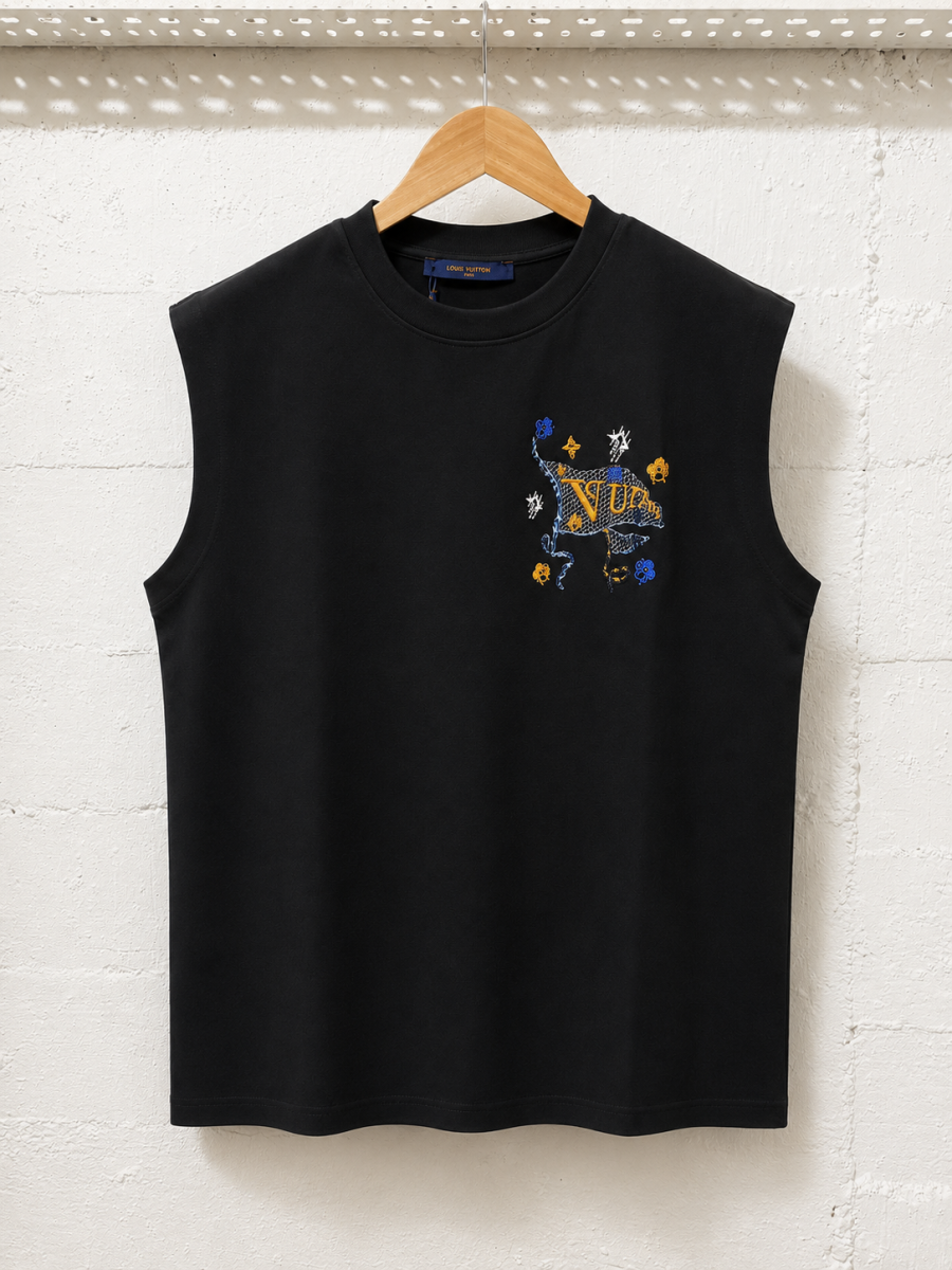 Louis Vuitton Sleeveless Tank Top Black | 