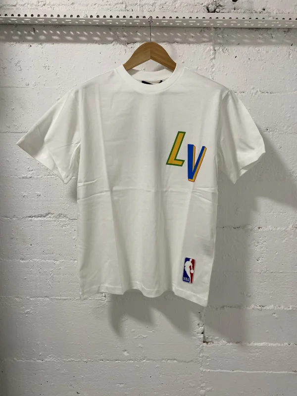 Louis Vuitton T-Shirt NBA White | MASSIMOLUXURYOUTLET