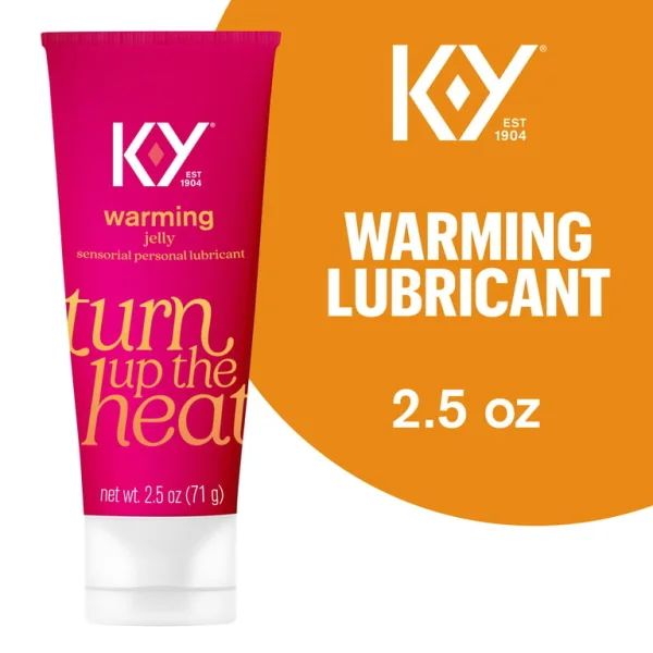 K-Y Warming Jelly Lube, Sensorial Personal Lubricant, Glycol Based Formula, Safe to Use with Latex Condoms, For Men, Women and Couples, 5 FL OZ | Hit-The-Stage Pharmacy