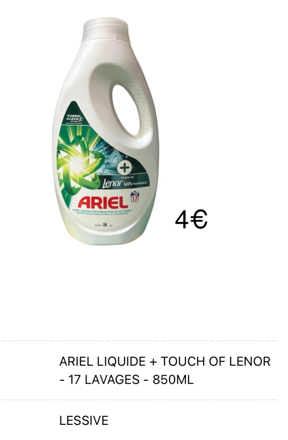 Ariel 17 Lavages | fresh home