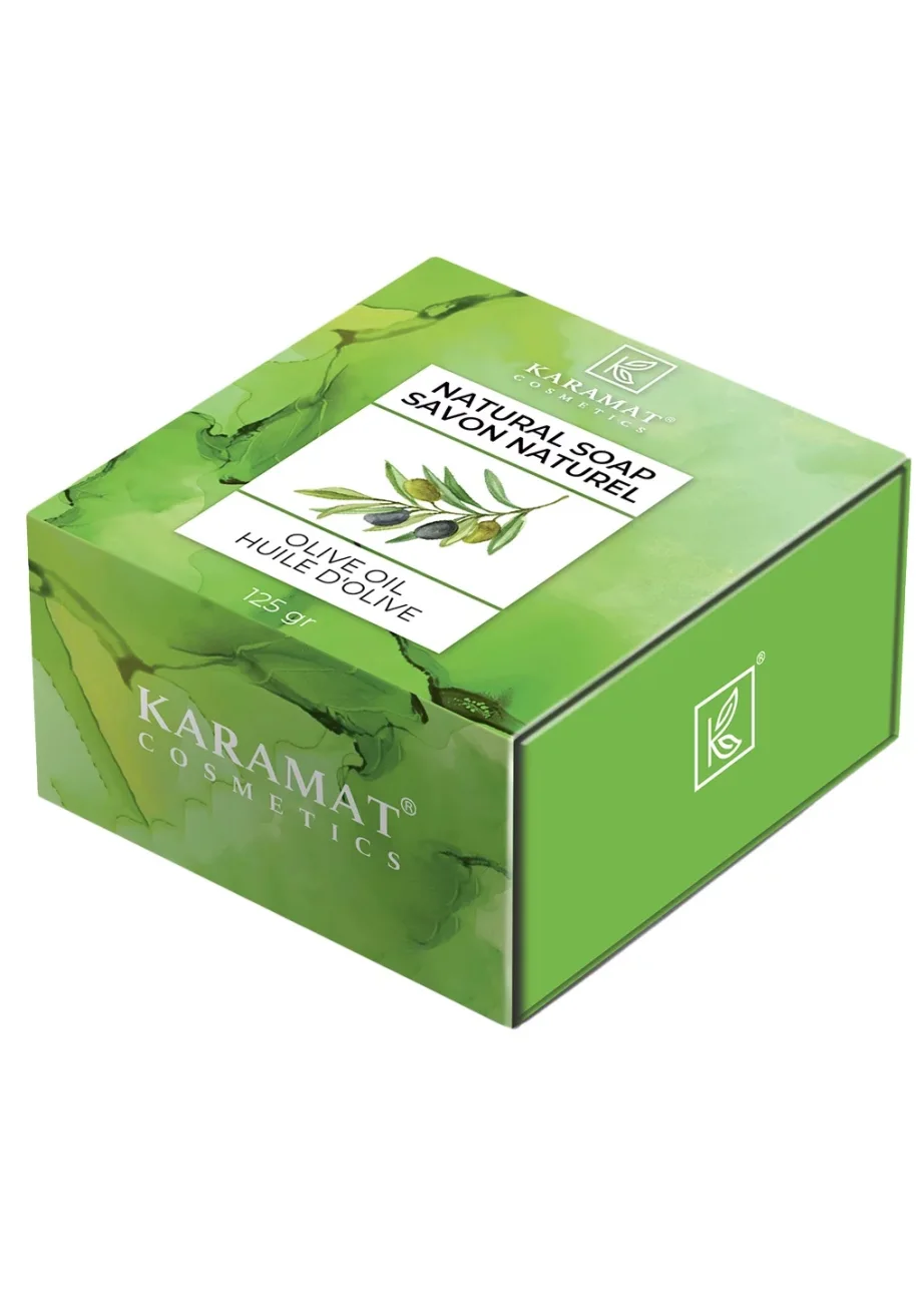 SAVON NATUREL À L'HUILE D'OLIVE 125GR | AMCOSMETIK