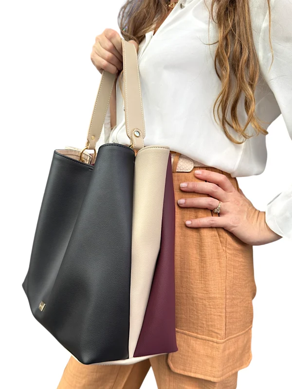 Rita Bordeaux Noir (Beige) | Sac'ré