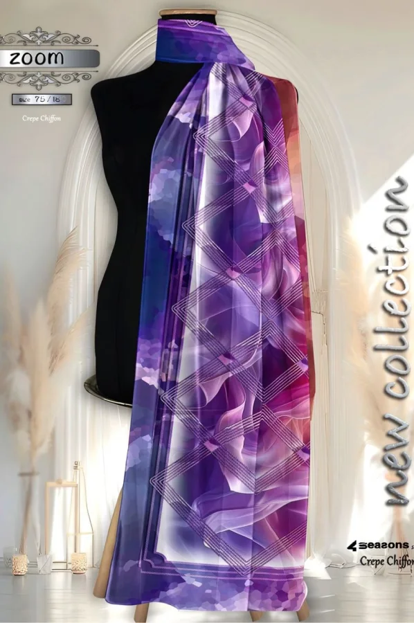 Chale Crêpe Chiffon Imprimé | CasaZaz