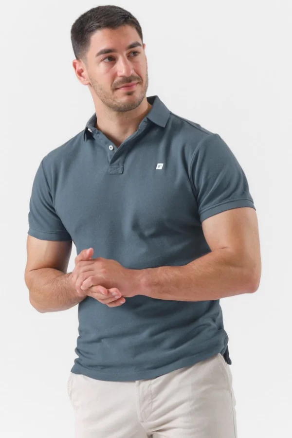 Polo Clássica Canvas Cobalto La Garrocha 7425 | Definne