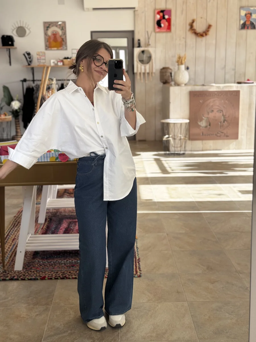 Chemise CALLY blanche  | Les bohemiennes Le Bouscat