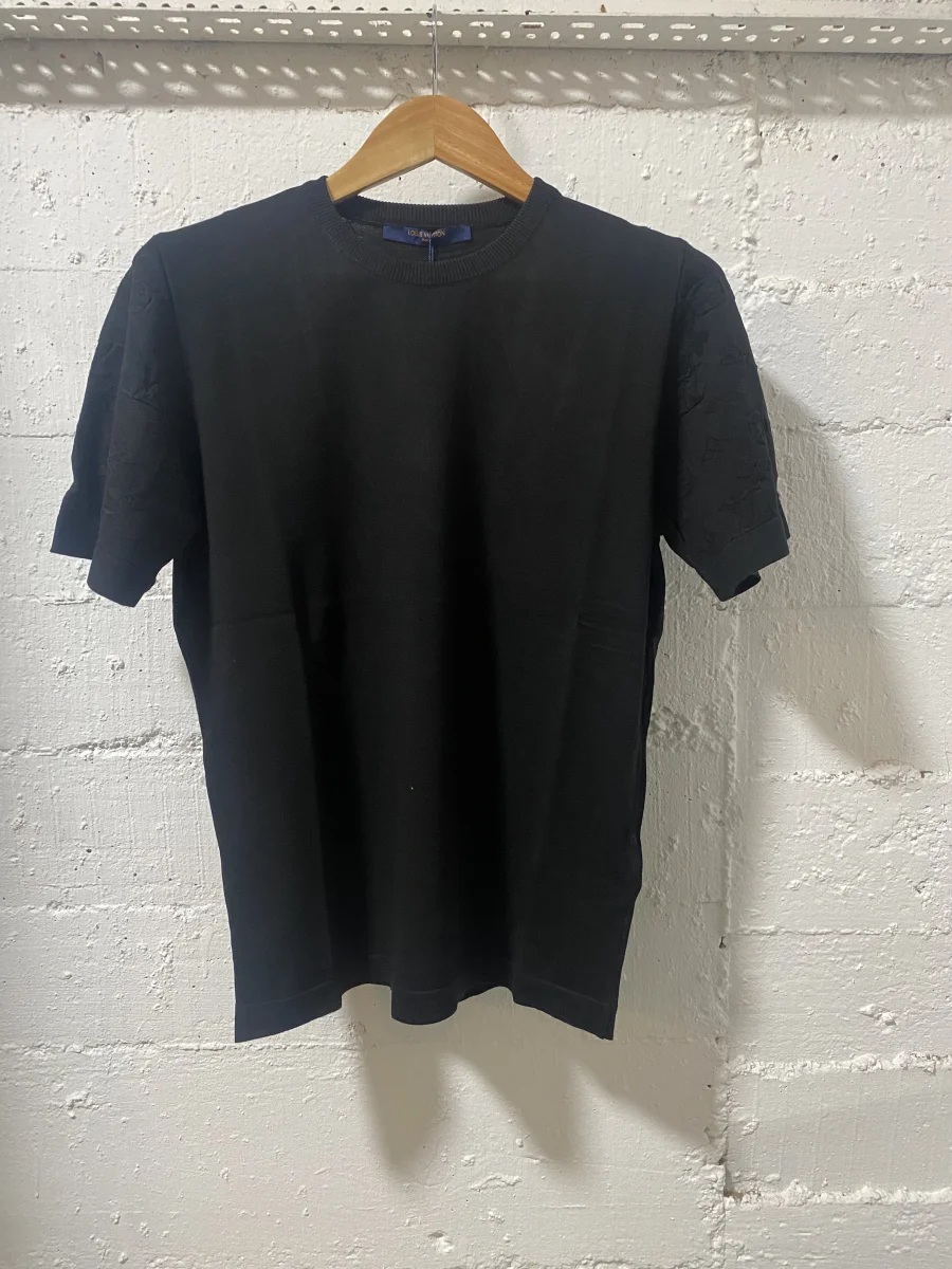 Louis Vuitton Knitwear T-Shirt Black | MASSIMOLUXURYOUTLET