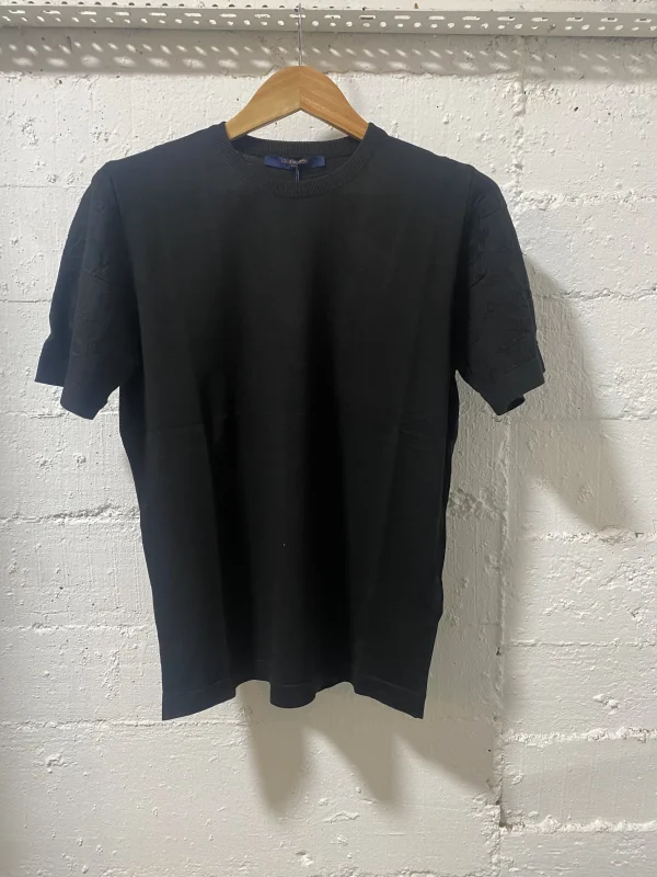 Louis Vuitton Knitwear T-Shirt Black | MASSIMOLUXURYOUTLET