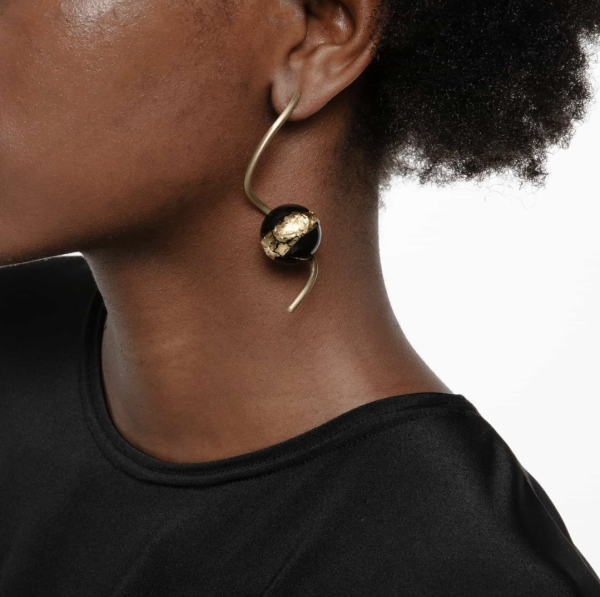 Cercei cu foiță de aur. | Mia' s Boutique