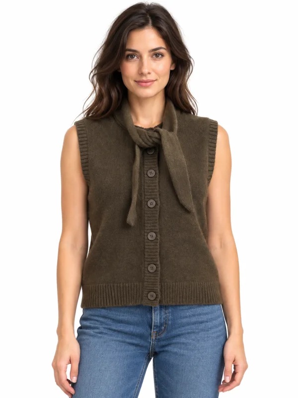 Pull sans manche col echarpe | Jus de coco
