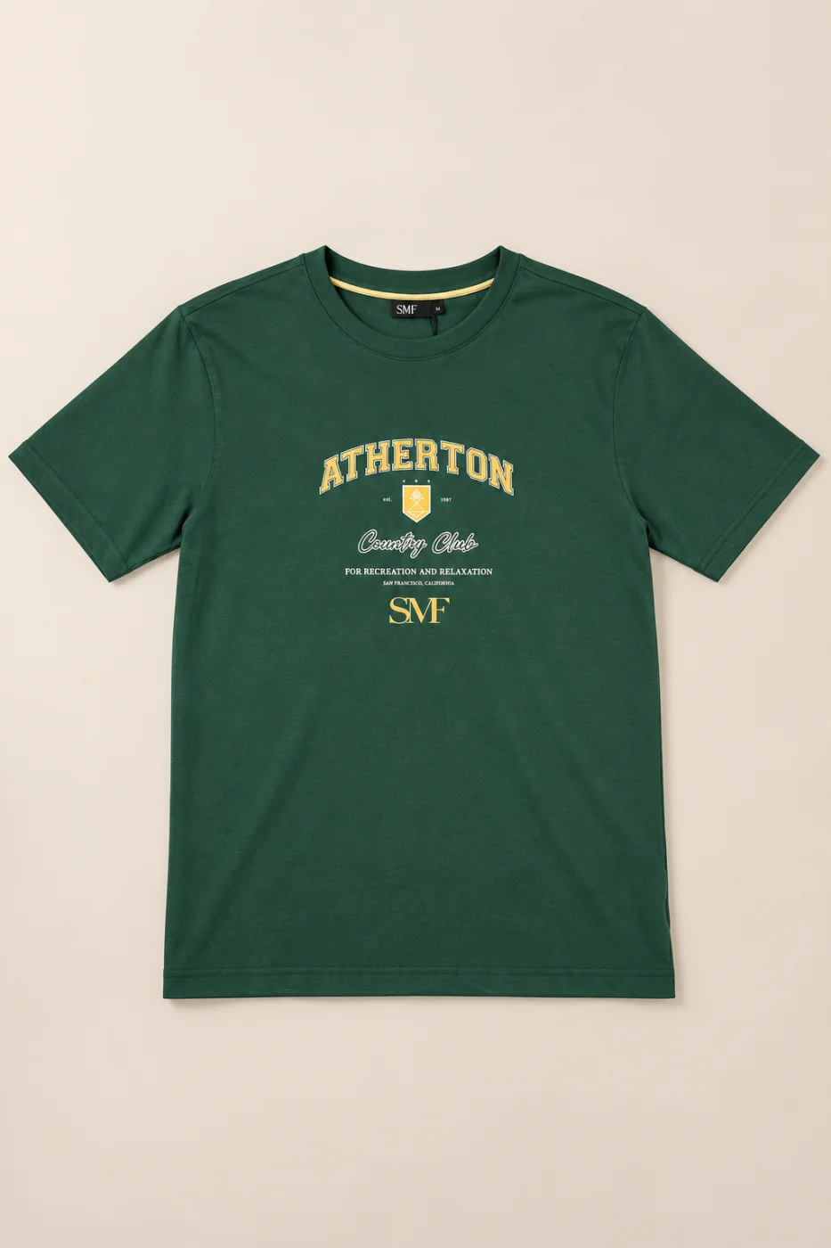 T-Shirt SMF ATHERTON Country Club Verde | definne