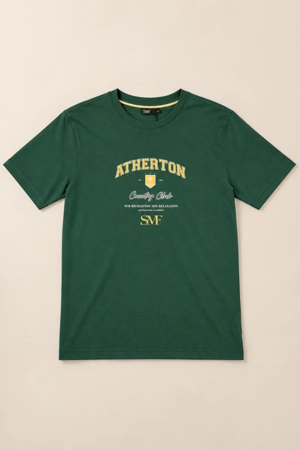 T-Shirt SMF ATHERTON Country Club Verde | definne